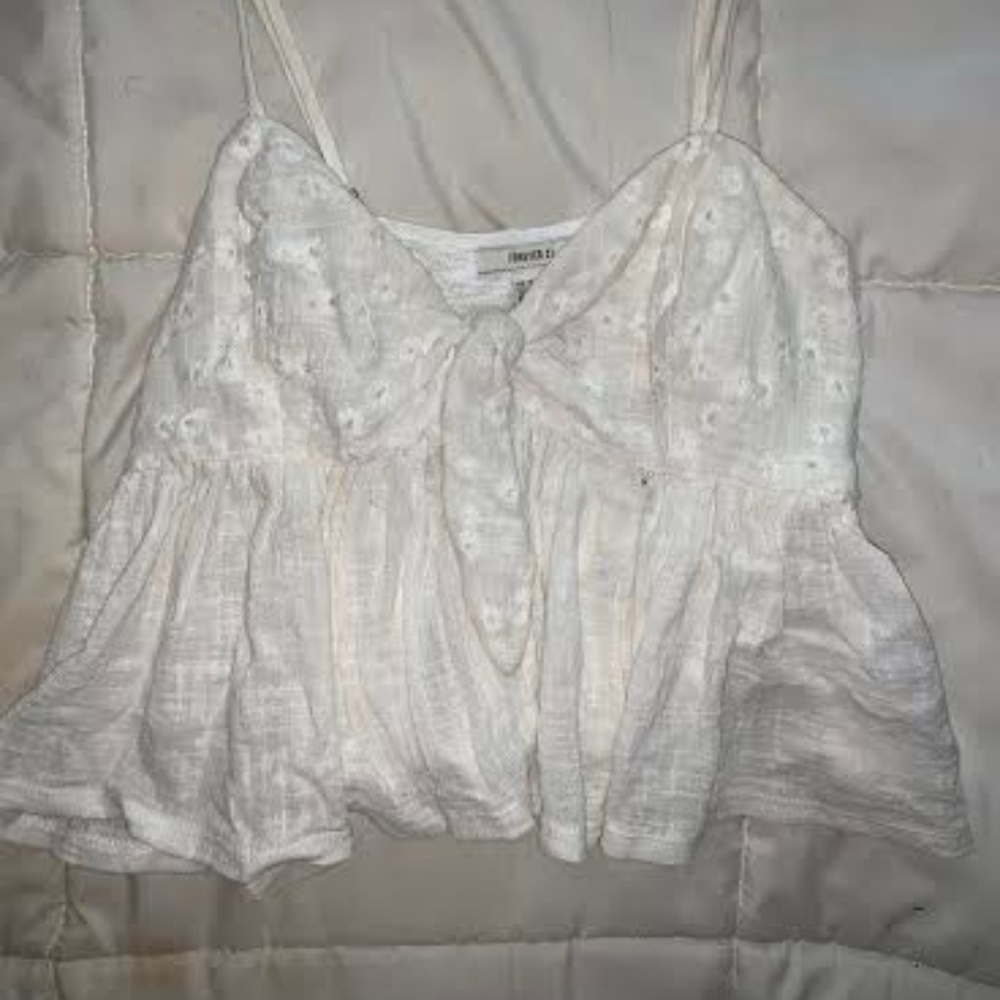 Forever 21 White Tank Top Size Small